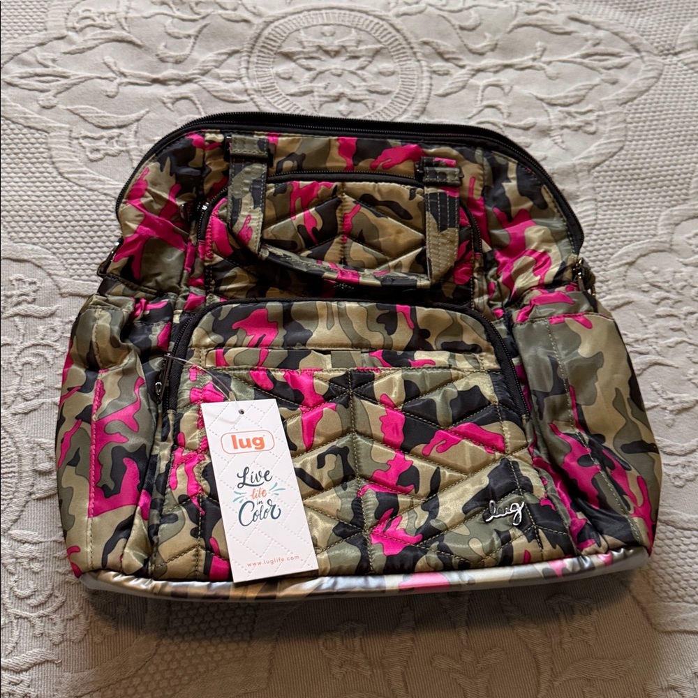 NWT Lug Canter Convertible Backpack — Camo Orchid